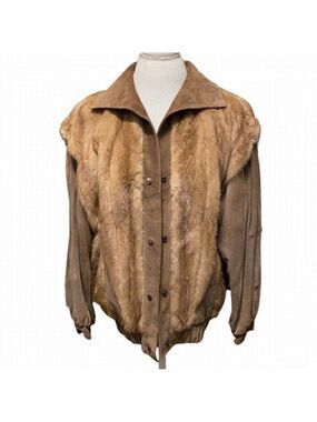 𝅺VINTAGE 1970’s Mink Fur and Suede Jacket